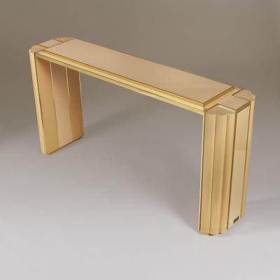 Alain Delon French 1980s Maison Jansen console table designed by Alain Delon