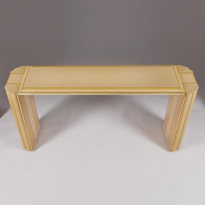 Alain Delon French 1980s Maison Jansen console table designed by Alain Delon