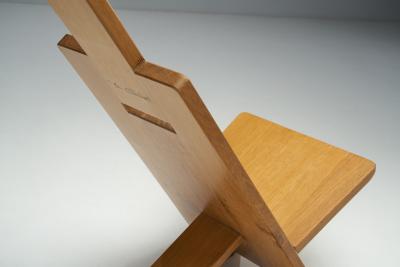 Alain Gaubert Alain Gaubert Oak Africanist Chair France 1980s