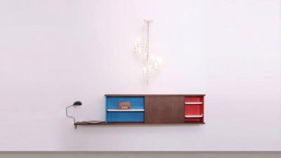 Alain Richard Alain Richard A16 Chandelier for Disderot France 1950s
