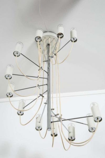 Alain Richard French Mid Century Minimalist A16 Chandelier by Alain Richard for Disderot