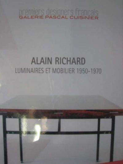 Alain Richard French Mid Century Minimalist A16 Chandelier by Alain Richard for Disderot