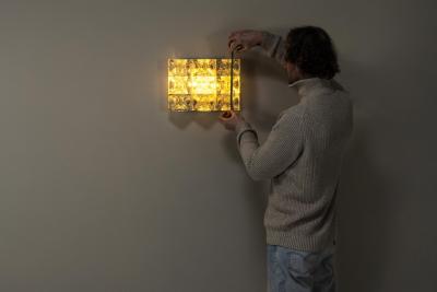 Albano Poli Poliarte Wall Applique in Cristallo Glass Italy 1970s