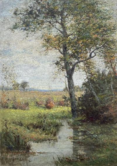 Albert Babb Insley Landscape with Stream 