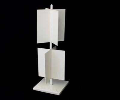 Albert Chubac FRENCH ARTIST STEEL KINETIC ROTATING SCULTPURE GIROUETTE 2002 1 2 SCHOOL OF NICE