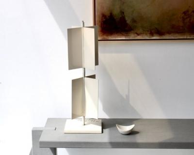 Albert Chubac FRENCH ARTIST STEEL KINETIC ROTATING SCULTPURE GIROUETTE 2002 1 2 SCHOOL OF NICE