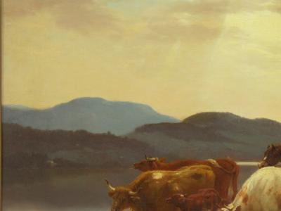 Albert Fitch Bellows Homeward Bound 1863 American Landscape Painting by Albert Fitch Bellows