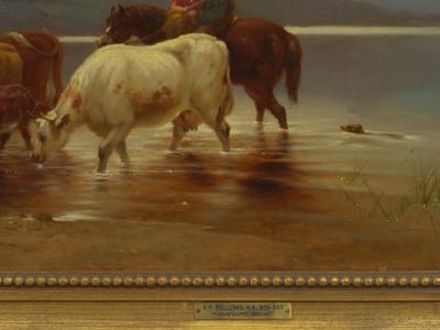 Albert Fitch Bellows Homeward Bound 1863 American Landscape Painting by Albert Fitch Bellows