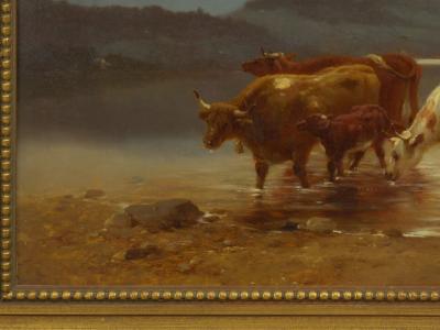 Albert Fitch Bellows Homeward Bound 1863 American Landscape Painting by Albert Fitch Bellows