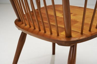 Albert Haberer Albert Haberer Cherry Wood Chairs for Hermann Fleiner Germany 1950s