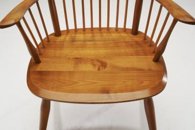 Albert Haberer Albert Haberer Cherry Wood Chairs for Hermann Fleiner Germany 1950s