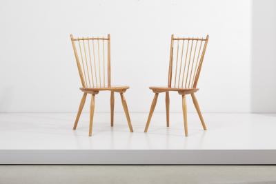 Albert Haberer Pair of Dining Chairs by Albert Haberer for Hermann Fleiner Germany 1950s