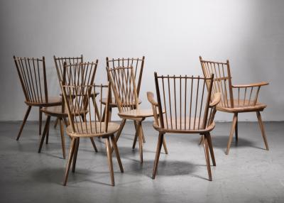 Albert Haberer Set of 8 Albert Haberer chairs