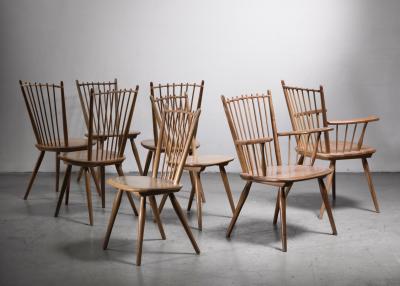 Albert Haberer Set of 8 Albert Haberer chairs
