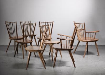 Albert Haberer Set of 8 Albert Haberer chairs