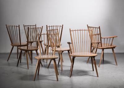 Albert Haberer Set of 8 Albert Haberer chairs