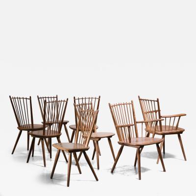 Albert Haberer Set of 8 Albert Haberer chairs