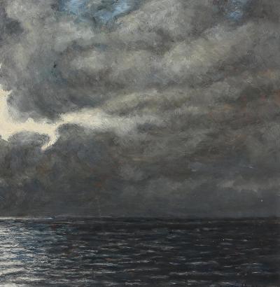 Albert Liedbeck Petite Seascape by Albert Liedbeck