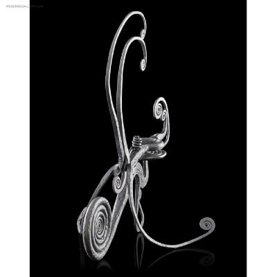 Albert Paley EARLY WROUGHT IRON CANDLESTICK SCULPTURE BY ALBERT PALEY 1966