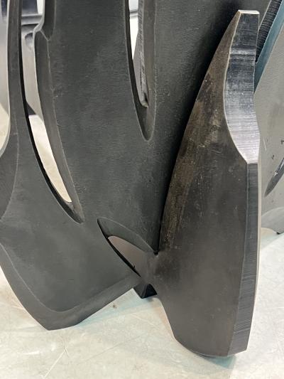 Albert Paley IMPORTANT POST MODERN ABSTRACT ANDIRONS BY ALBERT PALEY