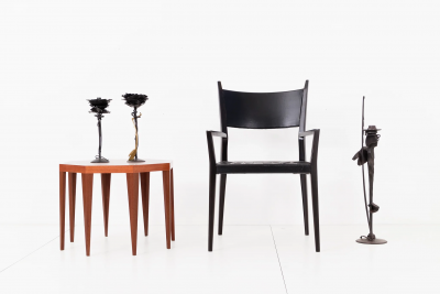 Albert Paley Pair of Albert Paley Blossom Candlesticks