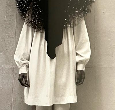 Albert Watson Framed Vintage Photograph Leslie Winer in Yohji Yamamoto by Albert Watson