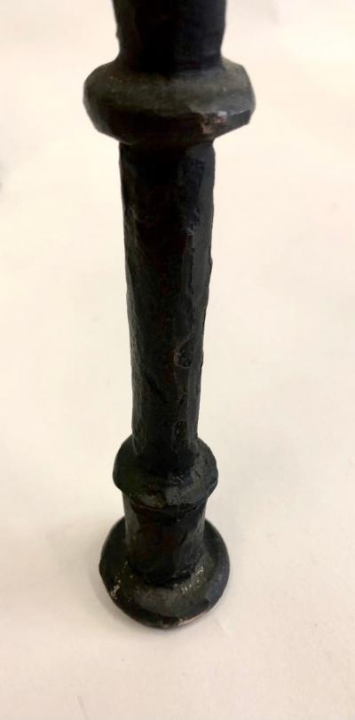 Alberto Diego Giacometti French Mid Century Bronzed Wrought Iron Console in Style of Giacometti
