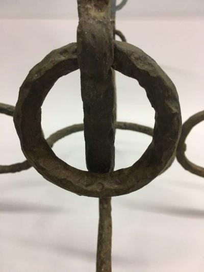 Alberto Diego Giacometti French Mid Century Hammered Iron Bronze Coffee Table Style Giacometti