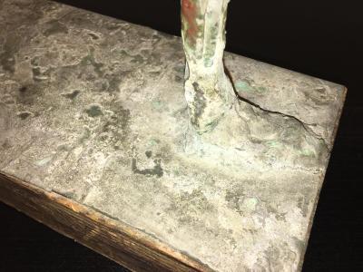 Alberto Diego Giacometti Giacometti Inspired Brutalist Fencer Sculpture