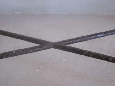 Alberto Diego Giacometti Large French Custom Hammered Iron Console Manner of Giacometti