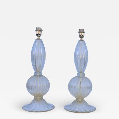 Alberto Dona Alberto Don Murano Glass Table Lamps
