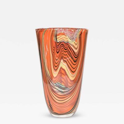 Alberto Dona Italian Studio glass vase by Alberto Dona