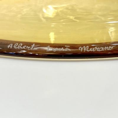 Alberto Dona Modern Italian Gold Honeycomb Murano Glass Round Conical Hourglass Double Vase