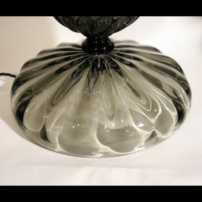 Alberto Dona Pair of Elegant tall Murano table lamps
