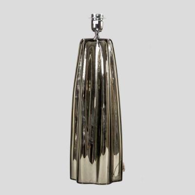 Alberto Dona Pair of Fluted mirrored Murano Glass Table Lamps by Alberto Don 