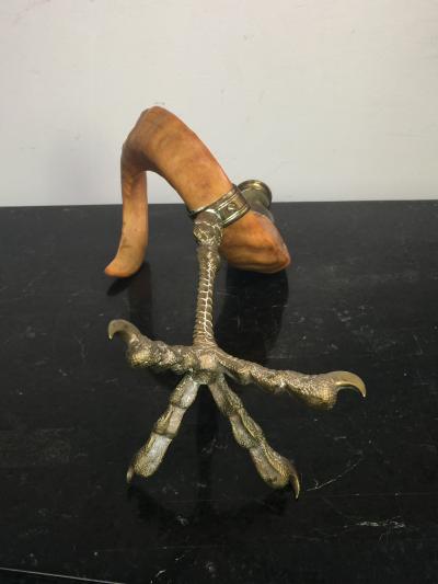 Alberto Giacometti TWO PAIR MODERN BRONZE CANDLESTICKS PRICE PER PAIR