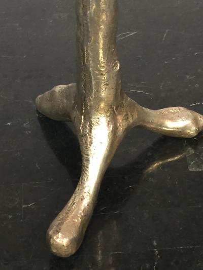 Alberto Giacometti TWO PAIR MODERN BRONZE CANDLESTICKS PRICE PER PAIR