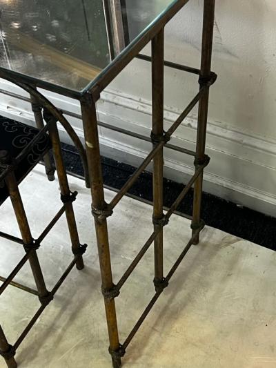 Alberto Giacometti UNUSUAL BRUTALIST VANITY AND BENCH IN THE MANNER OF ALBERTO GIACOMETTI