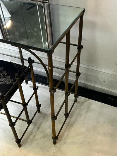 Alberto Giacometti UNUSUAL BRUTALIST VANITY AND BENCH IN THE MANNER OF ALBERTO GIACOMETTI