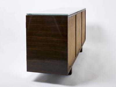 Alberto Pinto Adnet style mirrored macassar sycamore sideboard Alberto Pinto 1990