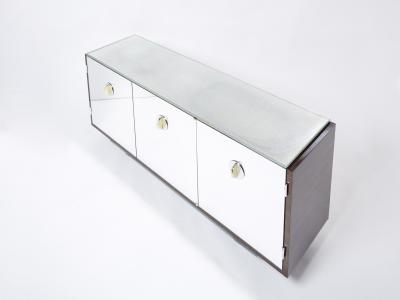 Alberto Pinto Adnet style mirrored macassar sycamore sideboard Alberto Pinto 1990