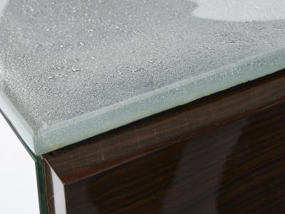 Alberto Pinto Adnet style mirrored macassar sycamore sideboard Alberto Pinto 1990