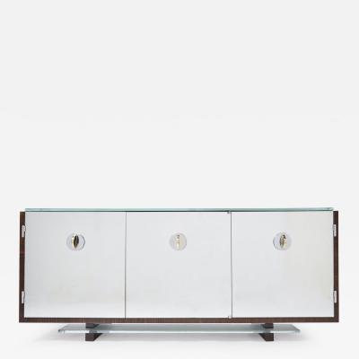 Alberto Pinto Adnet style mirrored macassar sycamore sideboard Alberto Pinto 1990