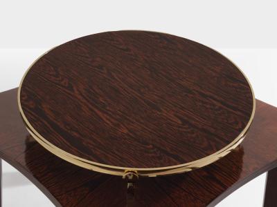 Alberto Pinto Alberto Pinto pair of weng and brass side tables 1990s