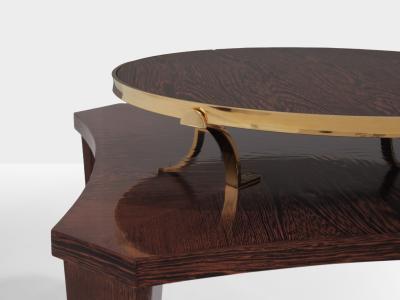 Alberto Pinto Alberto Pinto pair of weng and brass side tables 1990s