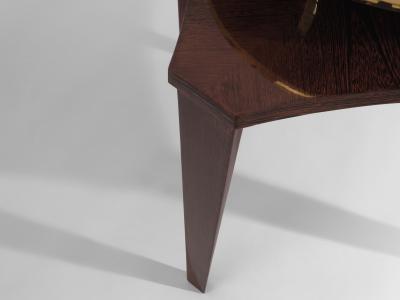 Alberto Pinto Alberto Pinto pair of weng and brass side tables 1990s