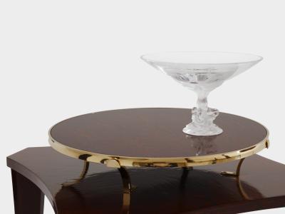 Alberto Pinto Alberto Pinto pair of weng and brass side tables 1990s