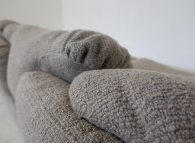 Alberto Rosselli Confidential Seating Set by Alberto Rosselli for Saporiti Beige Boucle Fabric