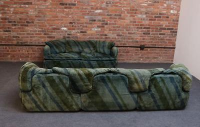 Alberto Rosselli Italian Modern Three Seat Confidential Sofa by Alberto Rosselli for Saporiti