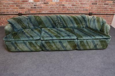 Alberto Rosselli Italian Modern Three Seat Confidential Sofa by Alberto Rosselli for Saporiti